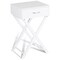 Design Sofa Side Table with X-Shape Drawer for Living Room Bedroom